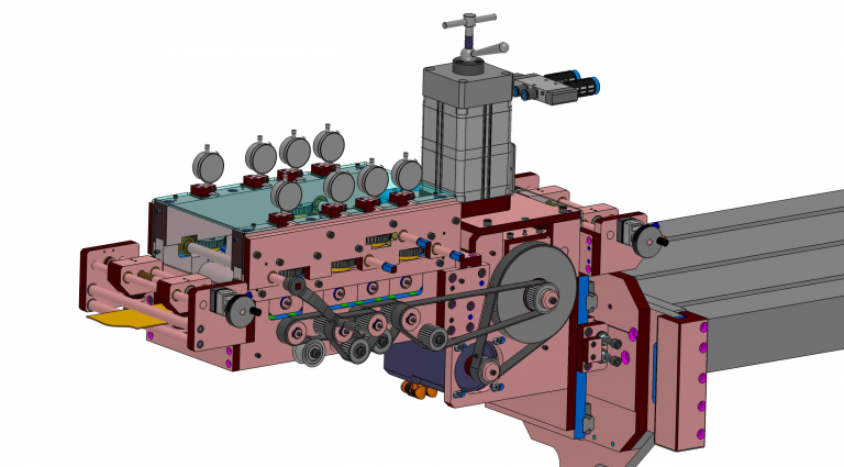 Grafische Darstellung Walzenvorschubtechnik